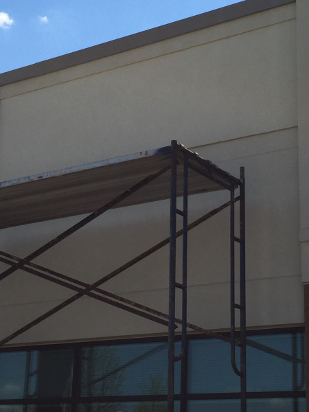 EIFS sign repair - after shot of EIFS repaired after sign removal