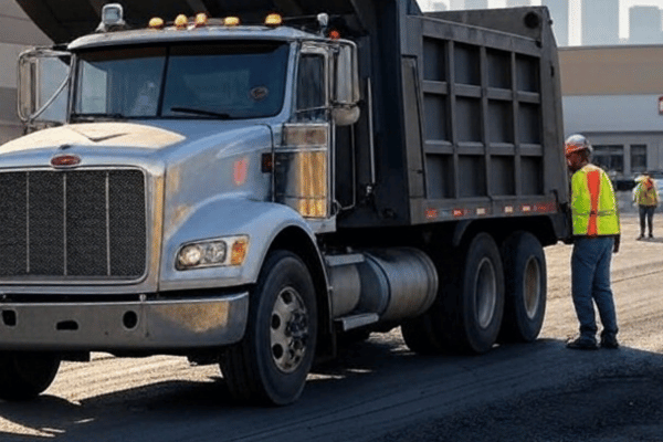 Truck loading Asphalt