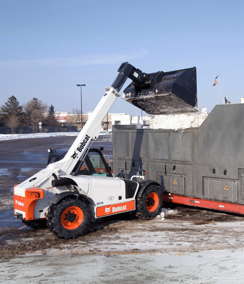 Snow removal ramp