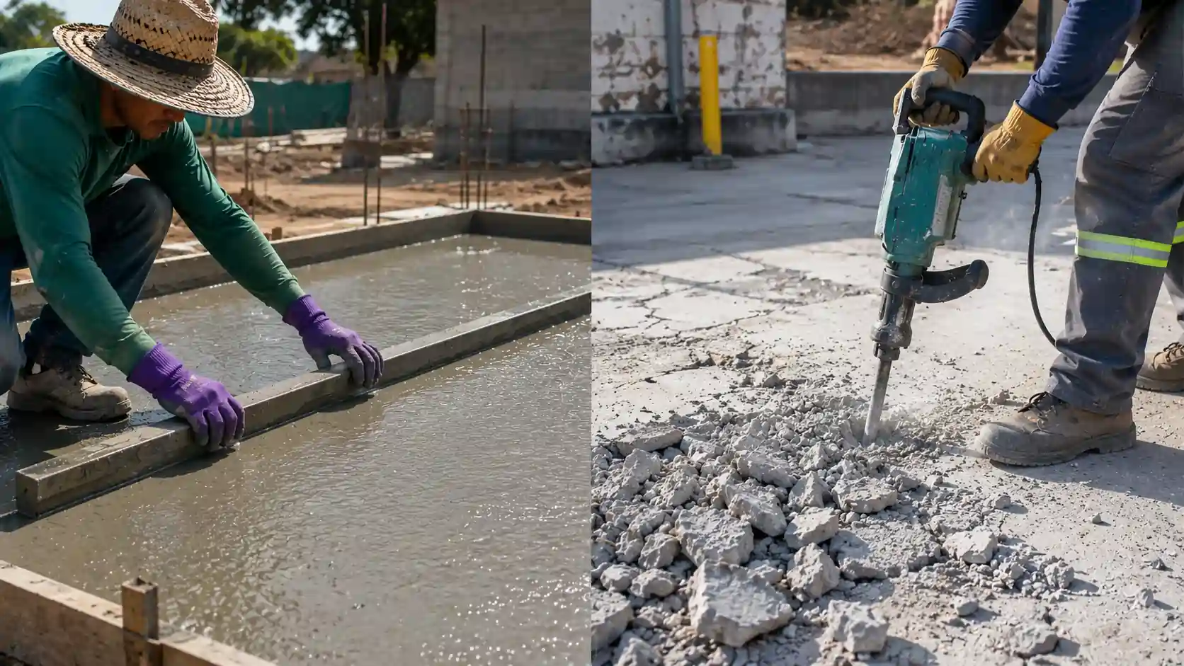 Concrete Leveling Versus Replacement